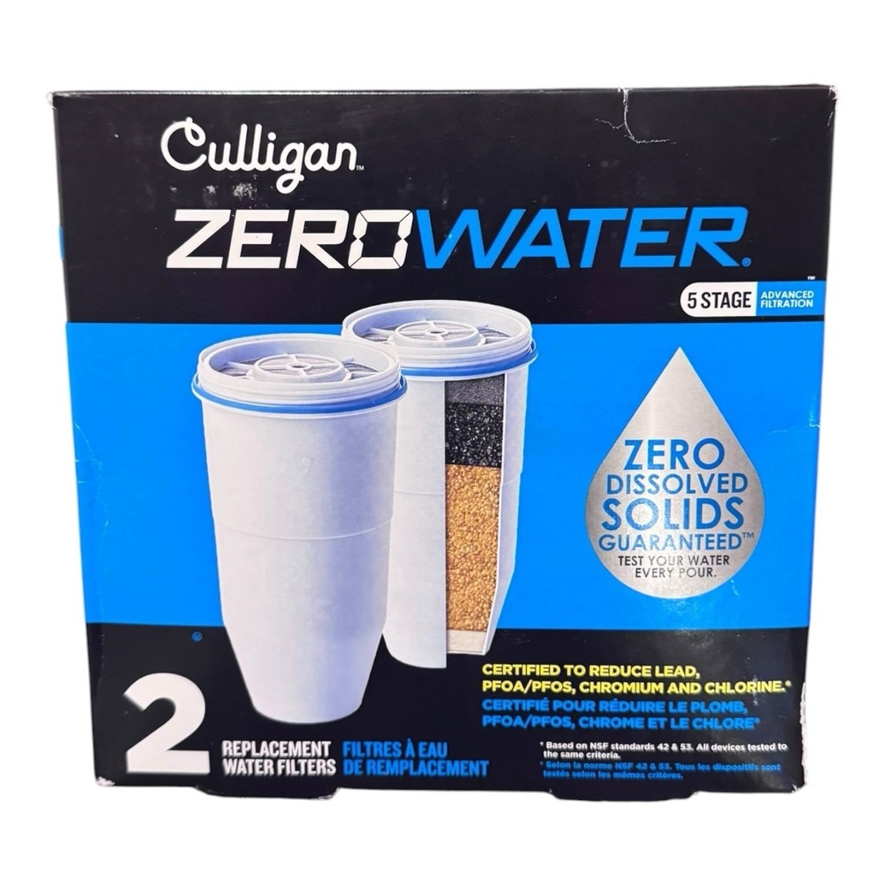 Zero Water Filter, Stage 5 Advanced Filtration 2-Pack Model ZR-017